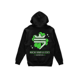 Rich and Lucky Shamrock Hoodie