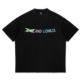 RICH AND LONELY CROSSED TEE BLACK
