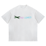 RICH AND LONELY CROSSED TEE WHITE